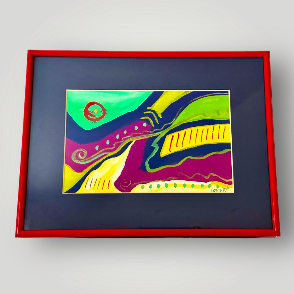 Abstract Expressionism Original Art - Louis 1990